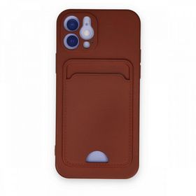 BSSM iPhone 12 Kelvin Kartvizitli Silikon Bordo Kılıf