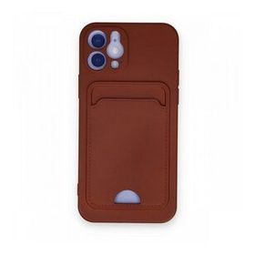 BSSM iPhone 12 Kelvin Kartvizitli Silikon Bordo Kılıf