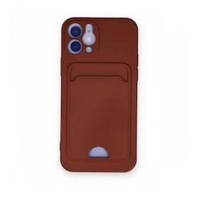 BSSM iPhone 12 Kelvin Kartvizitli Silikon Bordo Kılıf