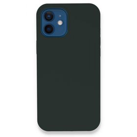 BSSM iPhone 12 Lansman Legant Silikon Koyu Yeşil Kılıf