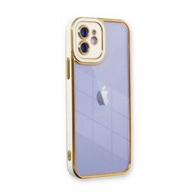 BSSM iPhone 12 Liva Lens Silikon Beyaz Kılıf