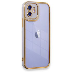 BSSM iPhone 12 Liva Lens Silikon Lila Kılıf