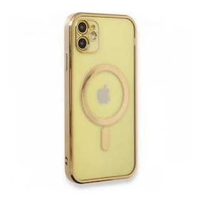 BSSM iPhone 12 Magneticsafe Lazer Silikon Gold Kılıf