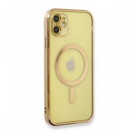 BSSM iPhone 12 Magneticsafe Lazer Silikon Gold Kılıf