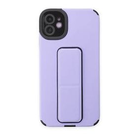 BSSM iPhone 12 Mega Standlı Silikon Lila Kılıf