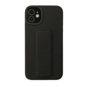 BSSM iPhone 12 Mega Standlı Silikon Siyah Kılıf