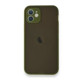 BSSM iPhone 12 Mini Montreal Yüzüklü Silikon Kapak Yeşil Kılıf