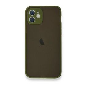 BSSM iPhone 12 Mini Montreal Yüzüklü Silikon Kapak Yeşil Kılıf