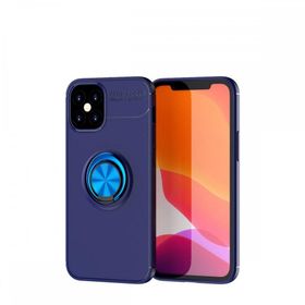 BSSM iPhone 12 Mini Range Yüzüklü Silikon Mavi Kılıf