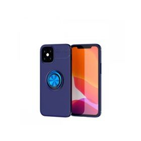 BSSM iPhone 12 Mini Range Yüzüklü Silikon Mavi Kılıf