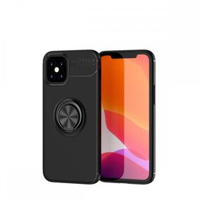 BSSM iPhone 12 Mini Range Yüzüklü Silikon Siyah Kılıf