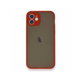 BSSM iPhone 12 Montreal Silikon Kapak Kırmızı Kılıf