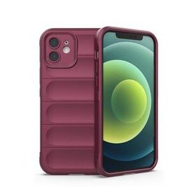 BSSM iPhone 12 Optimum Silikon Bordo Kılıf