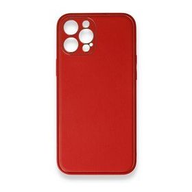 BSSM iPhone 12 Pro Coco Deri Silikon Kapak Kırmızı Kılıf
