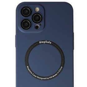 BSSM iPhone 12 Pro Jack Magneticsafe Lens Silikon Lacivert Kılıf