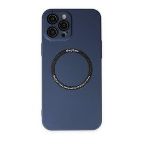 BSSM iPhone 12 Pro Jack Magneticsafe Lens Silikon Lacivert Kılıf