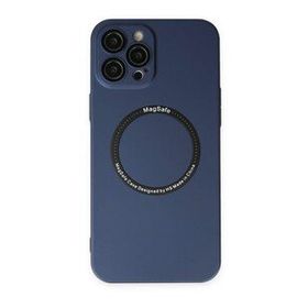 BSSM iPhone 12 Pro Jack Magneticsafe Lens Silikon Lacivert Kılıf