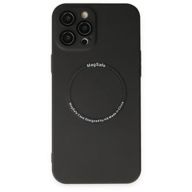 BSSM iPhone 12 Pro Jack Magneticsafe Lens Silikon Siyah Kılıf