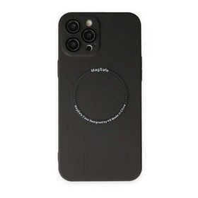 BSSM iPhone 12 Pro Jack Magneticsafe Lens Silikon Siyah Kılıf