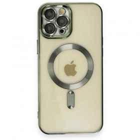BSSM iPhone 12 Pro Kross Magneticsafe Kapak Koyu Yeşil Kılıf