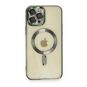 BSSM iPhone 12 Pro Kross Magneticsafe Kapak Koyu Yeşil Kılıf