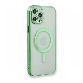BSSM iPhone 12 Pro Magneticsafe Lazer Silikon Haki Yeşil Kılıf