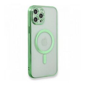 BSSM iPhone 12 Pro Magneticsafe Lazer Silikon Haki Yeşil Kılıf