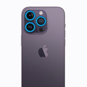 BSSM iPhone 12 Pro Mavi Neon Fosforlu Kamera Lens