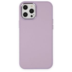 BSSM iPhone 12 Pro Max Asya Deri Silikon Lila Kılıf