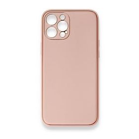 BSSM iPhone 12 Pro Max Coco Deri Silikon Kapak Pembe Kılıf