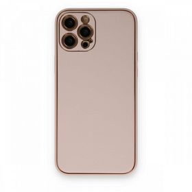 BSSM iPhone 12 Pro Max Coco Deri Silikon Kapak Pudra Kılıf