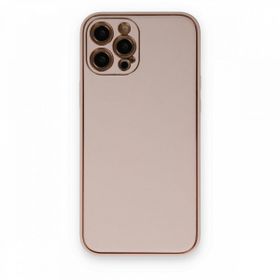 BSSM iPhone 12 Pro Max Coco Deri Silikon Kapak Pudra Kılıf