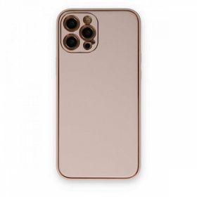 BSSM iPhone 12 Pro Max Coco Deri Silikon Kapak Pudra Kılıf