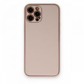 BSSM iPhone 12 Pro Max Coco Deri Silikon Kapak Pudra Kılıf