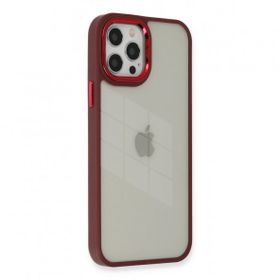 BSSM iPhone 12 Pro Max Dora Kapak Kırmızı Kılıf