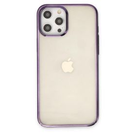 BSSM iPhone 12 Pro Max Element Silikon Mor Renkli Kılıf