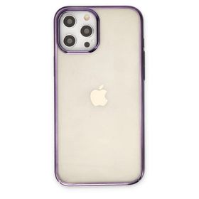 BSSM iPhone 12 Pro Max Element Silikon Mor Renkli Kılıf
