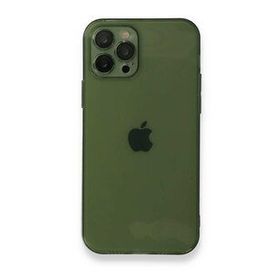 BSSM iPhone 12 Pro Max Fly Lens Silikon Yeşil Kılıf