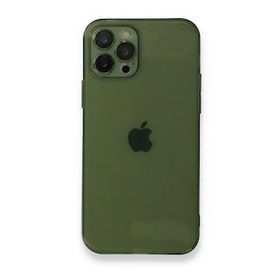 BSSM iPhone 12 Pro Max Fly Lens Silikon Yeşil Kılıf
