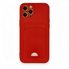 BSSM iPhone 12 Pro Max Kelvin Kartvizitli Silikon Kırmızı Kılıf