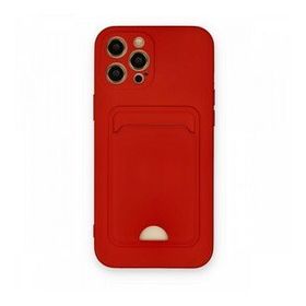 BSSM iPhone 12 Pro Max Kelvin Kartvizitli Silikon Kırmızı Kılıf