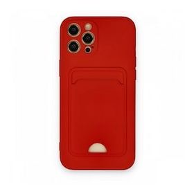 BSSM iPhone 12 Pro Max Kelvin Kartvizitli Silikon Kırmızı Kılıf