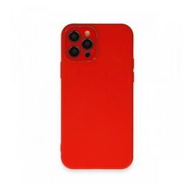 BSSM iPhone 12 Pro Max Lansman Glass Kapak Kırmızı Kılıf