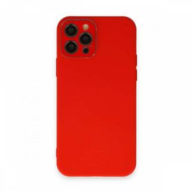 BSSM iPhone 12 Pro Max Lansman Glass Kapak Kırmızı Kılıf