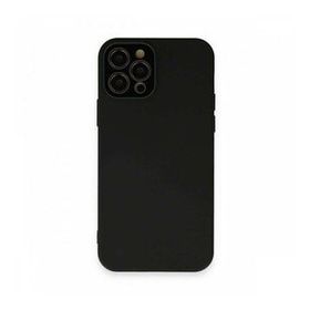 BSSM iPhone 12 Pro Max Lansman Glass Kapak Siyah Kılıf