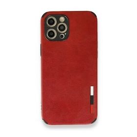 BSSM iPhone 12 Pro Max Loop Deri Silikon Kırmızı Kılıf
