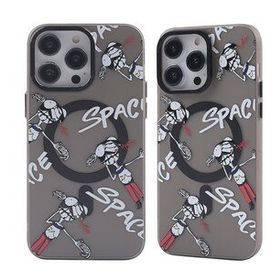 BSSM iPhone 12 Pro Max Magneticsafe Desenli Kapak Apollo Siyah 3 Kılıf