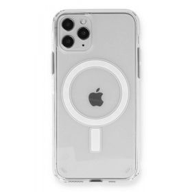 BSSM iPhone 12 Pro Max Magneticsafe Şeffaf Silikon Şeffaf Kılıf
