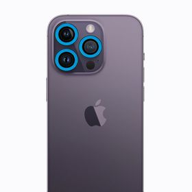 BSSM iPhone 12 Pro Max Mavi Neon Fosforlu Kamera Lens