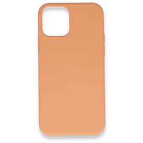 BSSM iPhone 12 Pro Max Nano içi Kadife Silikon Turuncu Kılıf